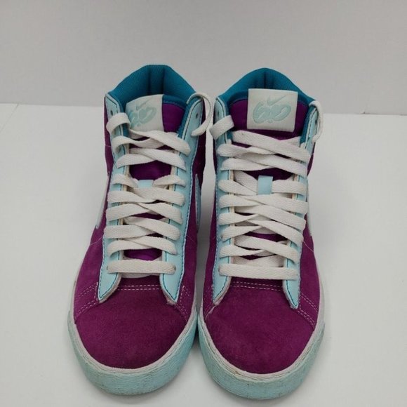 Nike Blazer Mid 6.0 Women's Size 6.5 Plum Red 342256-531 - Picture 2 of 8